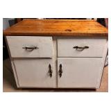Wooden vintage hutch - 45in x 24in x 36in
