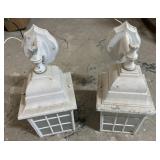 Two wall sconces