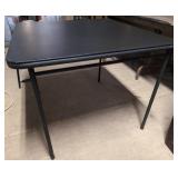 Classic Black Folding Card Table 32in x 32in x