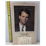 Robert F. Kennedy Vintage 1969 Calendar w/ Litho