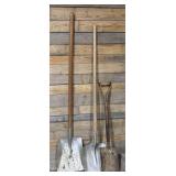 Three shovels