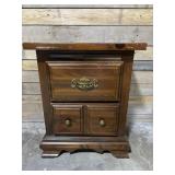 Solid wooden nightstand - 21in x 16in x 26in