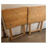 Two folding tv trays