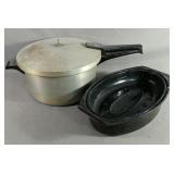Small Roasting Pan With A Pressure Cooker