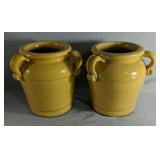 Pair Of Flower Pots Both Measures Approximately