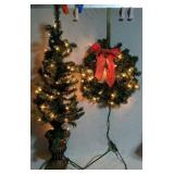 Pre-Lit Small Christmas Tree With Pot Measures