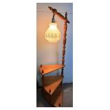 1950ï¿½s Style table and lamp- 55in tall