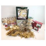 Glowing Lot of Christmas Ornaments and D