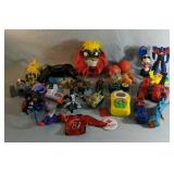 Toy Lot Includes Grumblies, Vintage Spinning Top,