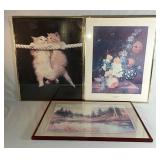 Three Pictures All Measures Approximately 20" X