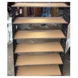Metal shelf - 37in x 9.5in x 56.5in