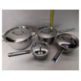 Revere Cookware, Set of 4 Pots with Matching
