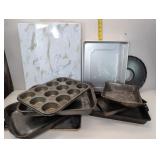 New Baking Pan with Some Vintage Baking Trays