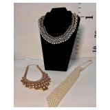 3 beautiful costume jewelry necklaces