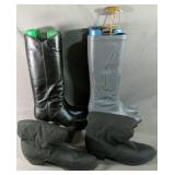 Three Pair Of Knee High Boots Size 8 ( Two