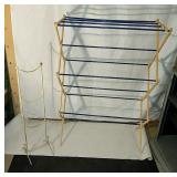 Two Racks Folding One For Laundry Room And Metal
