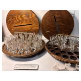 Antique Individual Communion Cup Service X 2-
