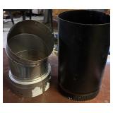 Chimney pieces, including 45 degree elbow -