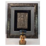 Signed Vernese 2000 Nefertiti Bust and 3D