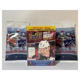 Sealed 2020-21 Hockey Extended Series UPC and two