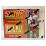 Score 2021 NFL Trading Cards 11pks with 12 cards