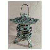 Cast Iron Metal Japanese Hanging Lantern Measures