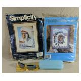 Two Candamar Design Cross Stitch Plus A Pair Of
