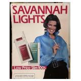 Vintage SAVANNAH LIGHTS Cigarette Advertising