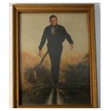 Mr. Johnny Cash framed picture print - 10in x