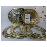 8 NEW 6in Brass Trim Collars