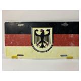 German Flag with Eagle license plate