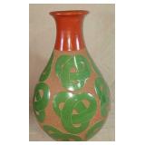 Large Unique Ceramic Vase Measures Approximately