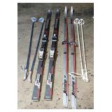 Two Sets Of His And Hers Rossignol Cross-Country