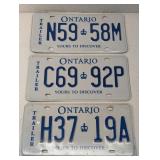 Ontario Trailer License Plates
