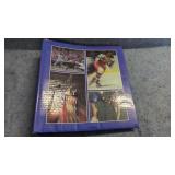 Hockey Trading Card Collection in Blue Binder