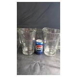 Pair of Glass PitchersSet of two clear glass