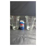 Pair of Glass PitchersPair of clear glass