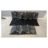 11 Black server books/check presenters with