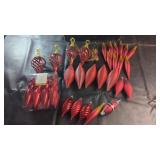 Red Holiday Ornament Collection with Assorted