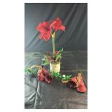 Christmas Floral Arrangement with Decorative