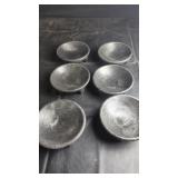Set of 6 Salsa Bowls with Pedestal BasesSet of