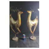 Large Decorative Metal Deer Sculptures ï¿½ Matching