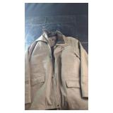 Danier Leather Jacket XL with Faux Fur Collar