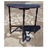 Half-Moon Wooden Side TableWooden side table