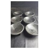 Set of 6 Salsa Bowls with Pedestal BasesSet of