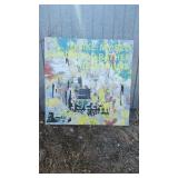 Large Modern Canvas Wall Art with Text