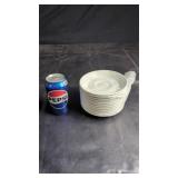 White Saucer Plates ï¿½ Set of 12Set of twelve