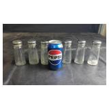 Glass Spice ShakersSet of 6 vintage glass spice