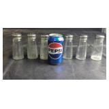Glass Spice ShakersSet of 6 vintage glass spice
