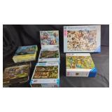 Puzzle Sets ï¿½ Six 1,000 Piece & One 750